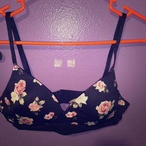 PINK Floral Bra
